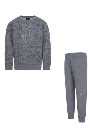 Sweat et pantalon polaire - Jordan - Noir, jaune et gris