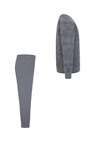 Sweat et pantalon polaire - Jordan - Noir, jaune et gris