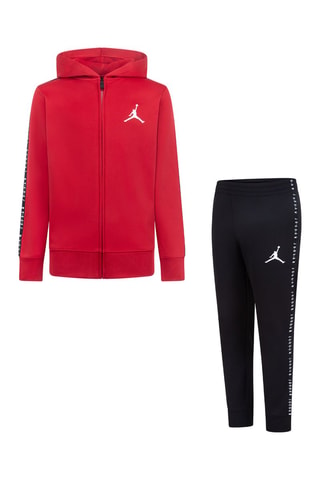 Sweat à capuche et pantalon - Jordan - Blanc, noir et rouge