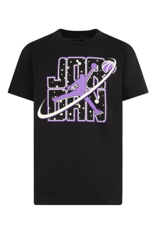 T-shirt Flight - Jordan - Blanc, noir et violet