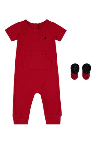 Combinaison et chaussons - Noir et rouge