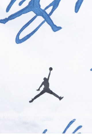 Tshirt JM Painted - Blanc et bleu