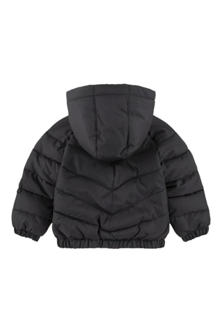Doudoune à capuche - Blanc et noir