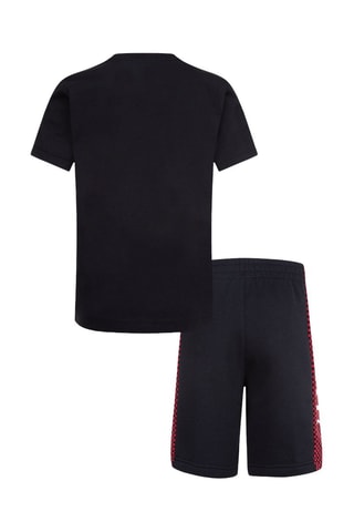 T-shirt et short - Blanc, noir et rouge