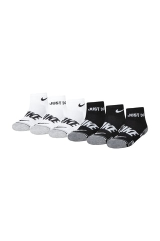 6 paires de chaussettes - Nike - Blanc, noir et gris