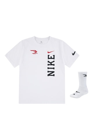 T-shirt et chaussettes - Blanc
