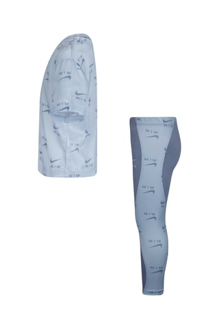 T-shirt et legging - Nike - Bleu et gris