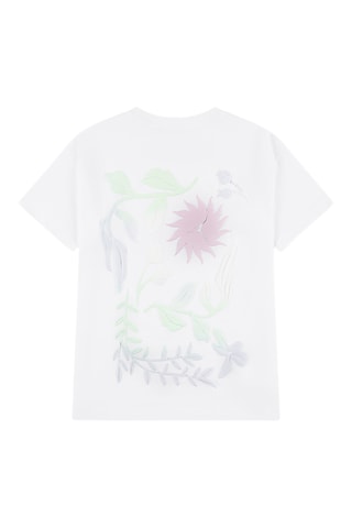 T-shirt Puff Floral - Jordan - Blanc