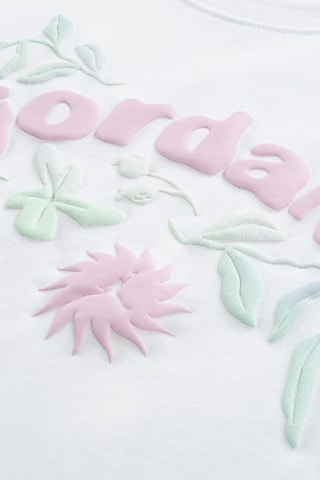 T-shirt Puff Floral - Jordan - Blanc