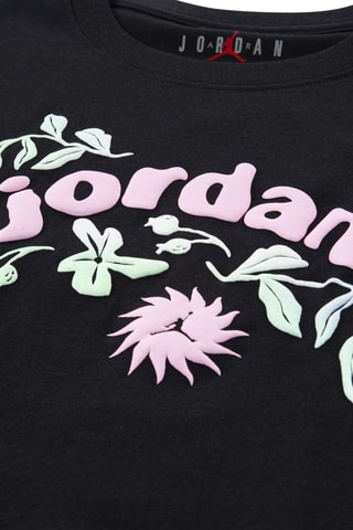 T-shirt Puff Floral - Jordan - Noir