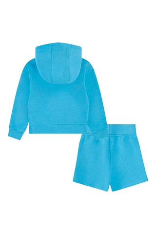 Sweat à capuche et short - Blanc et bleu