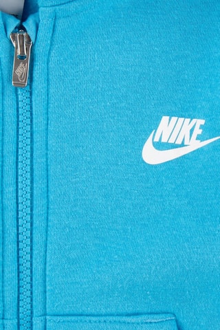 Sweat à capuche et short - Blanc et bleu