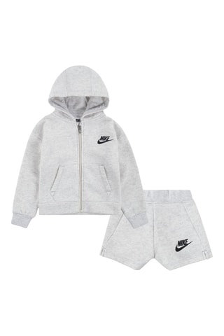 Sweat à capuche et short - Noir et gris