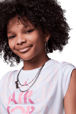 T-shirt - Jordan - Blanc et rose
