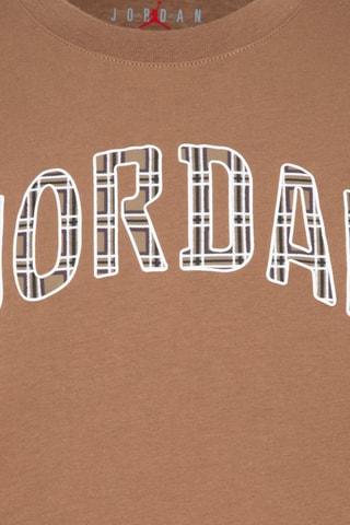 T-shirt Plaid - Jordan - Blanc et marron