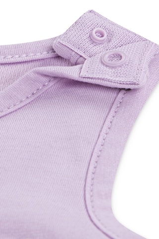 Débardeur et cycliste - Blanc et violet