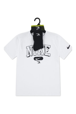 T-shirt et chaussettes - Blanc