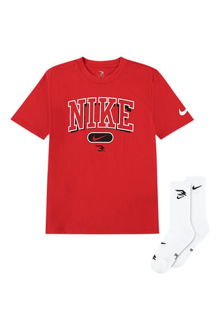 T-shirt et chaussettes - Rouge