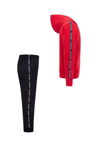 Sweat à capuche et pantalon - Jordan - Blanc, noir et rouge