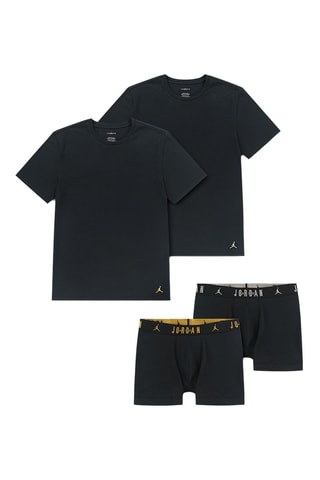 Ensemble 4 pièces - Blanc, noir et jaune