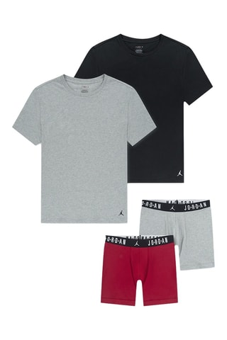 Ensemble 4 pièces - Noir, rouge et gris