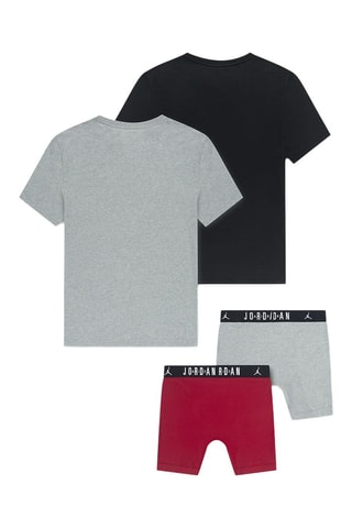 Ensemble 4 pièces - Noir, rouge et gris