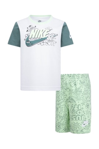 Tshirt et short Cyoa - Blanc et vert