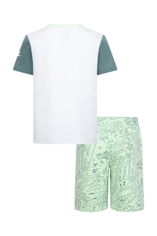 Tshirt et short Cyoa - Blanc et vert