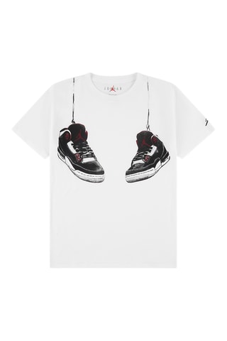 T-shirt Shoe Strings - Jordan - Blanc