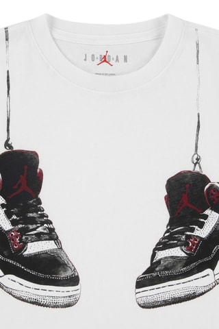 T-shirt Shoe Strings - Jordan - Blanc