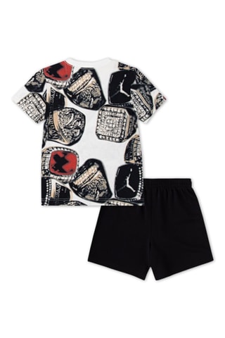 Tshirt te short Ring - Blanc, noir et beige