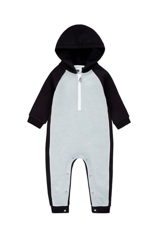 Grenouillère à capuche - Nike - Blanc, noir et gris