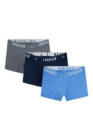 3 boxers Flight - Jordan - Blanc, bleu et gris