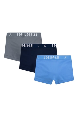 3 boxers Flight - Jordan - Blanc, bleu et gris
