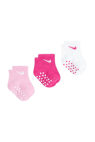 3 paires de chaussettes antidérapantes - Rose