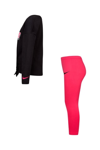 T-shirt et legging - Nike - Blanc, noir et rose