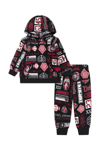 Sweat à capuche et pantalon Brooklyn - Jordan - Noir, rouge et gris