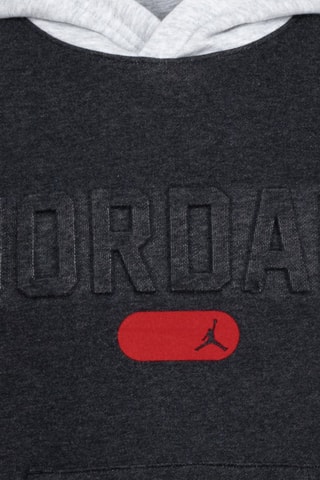 Sweat à capuche - Gris, noir et rouge