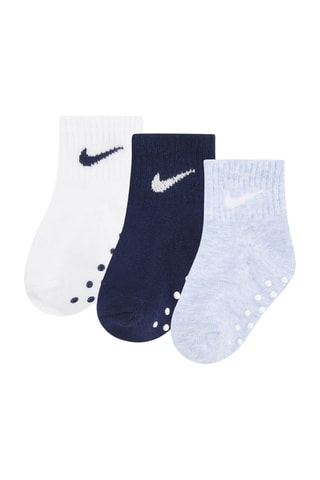 3 paires de chaussettes - Blanc et bleu