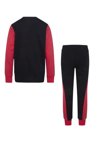 Sweat et pantalon polaire - Noir et rouge