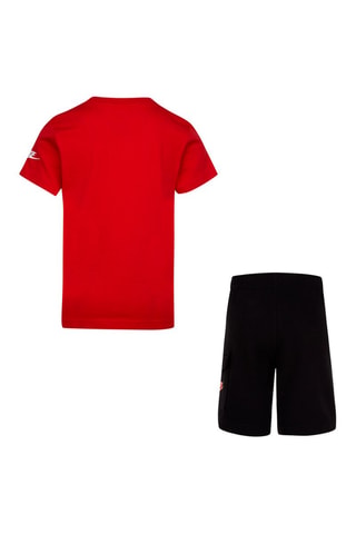 Tshirt et short - Blanc, noir et rouge