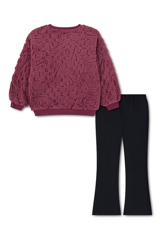 Sweat et legging - Noir et rouge