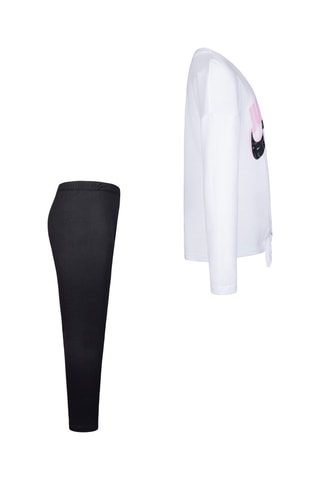 T-shirt et legging - Nike - Blanc, noir et rose