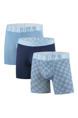 3 boxers - Blanc et bleu