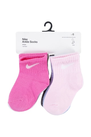 6 paires de chaussettes - Blanc, gris et rose