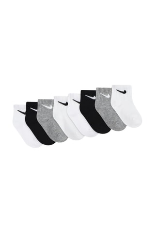 8 paires de chaussettes   foncé chiné - Blanc, gris et noir