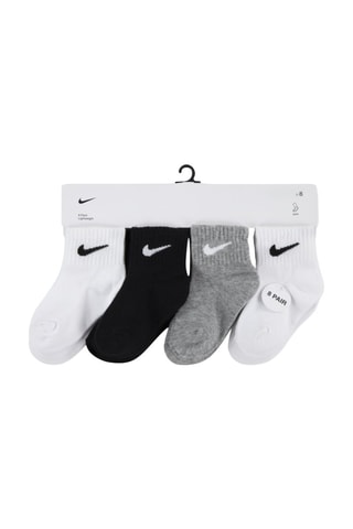 8 paires de chaussettes   foncé chiné - Blanc, gris et noir