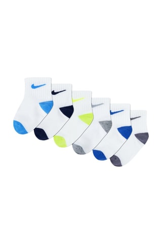 6 paires de chaussettes - Blanc, bleu et vert