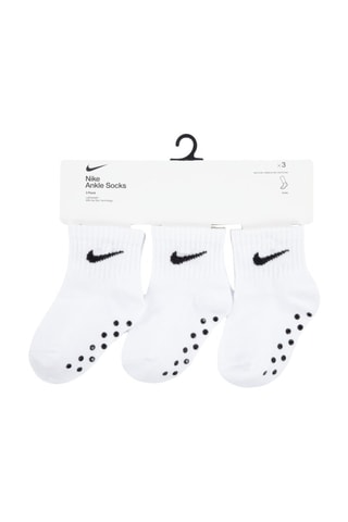 3 paires de chaussettes antidérapantes - Blanc et noir