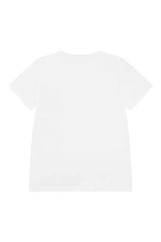 T-shirt - Blanc, orange et rose